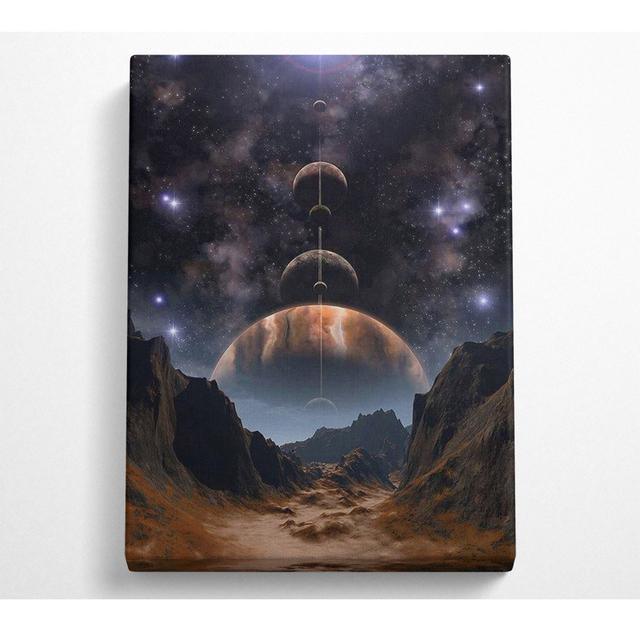 String Of Planets Canvas Print Alpen Home Size: 81.3cm H x 50.8cm W on Productcaster.