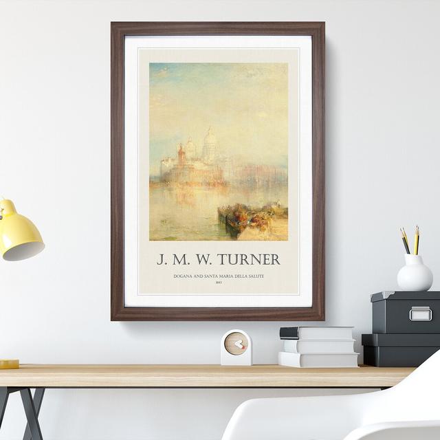 The Dogana and Santa Maria Della Salute by Joseph-Mallord William Turner - Picture Frame Painting East Urban Home Size: 48cm H x 36cm W x 2cm D, Frame on Productcaster.