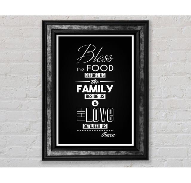 Bless The Food Before Us 1 - Print Bright Star Size: 142.2cm H x 84.1cm W x 8cm D on Productcaster.