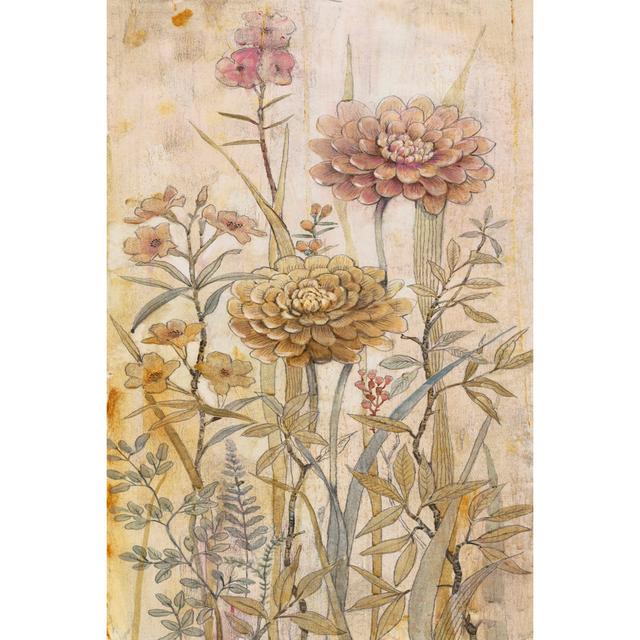 Floral Chinoiserie I by Timothy O' Toole - Wrapped Canvas Painting August Grove Size: 76cm H x 51cm W on Productcaster.