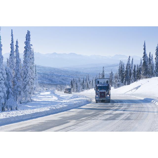 Trucking In The Remote Winter Wilderness by Stanley45 - No Frame Art Prints on Canvas Alpen Home Size: 20cm H x 30cm W on Productcaster.