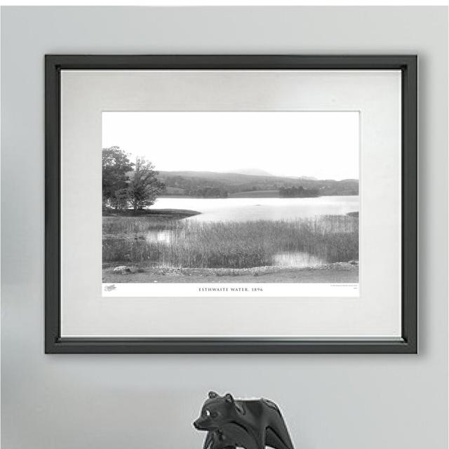 'Esthwaite Water, 1896' by Francis Frith - Picture Frame Photograph Print on Paper The Francis Frith Collection Size: 45cm H x 60cm W x 2.3cm D on Productcaster.