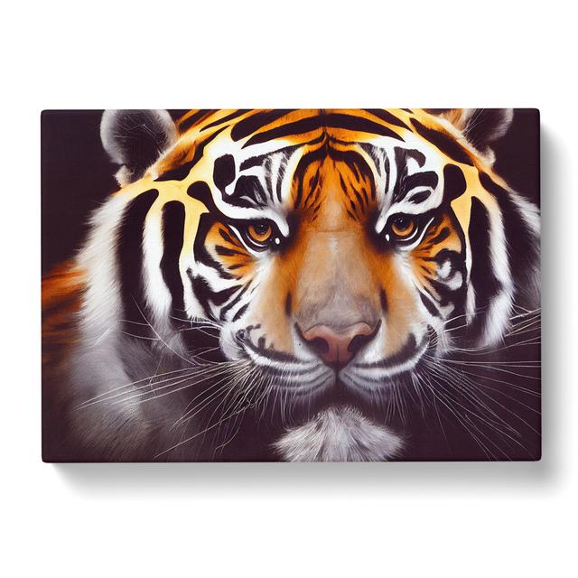 Lovely Tiger - Wrapped Canvas Photograph Latitude Vive Size: 50cm H x 76cm W x 3cm D on Productcaster.