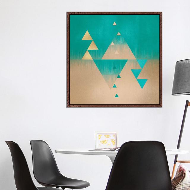 Pyramids by Elisabeth Fredriksson - Gallery-Wrapped Canvas Giclée on Canvas Isabelline Format: Classic Wood Framed, Size: 93.98cm H x 93.98cm W x 3.81 on Productcaster.