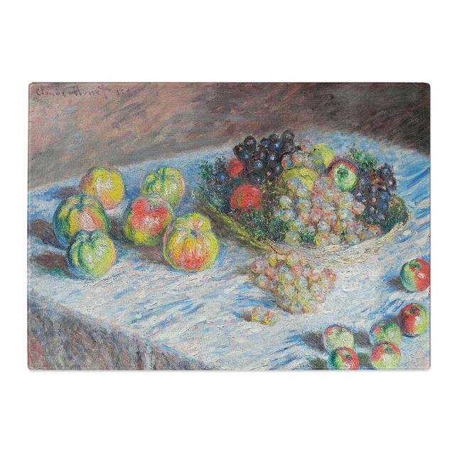 Apples and Grapes Vol.1 by Claude Monet Chopping Board East Urban Home Size: 0.4cm H x 29cm W x 39cm L on Productcaster.