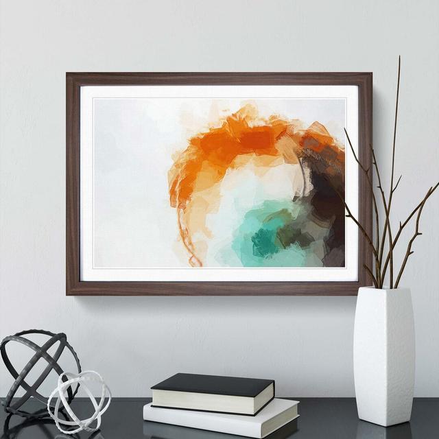 Love of Yesterday in Abstract - Picture Frame Graphic Art Print East Urban Home Size: 35cm H x 50cm W x 2cm D, Frame Option: Walnut on Productcaster.