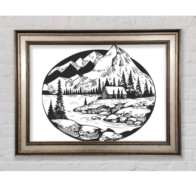 The Circle Mountains - Single Picture Frame Art Prints Bright Star Size: 59.7cm H x 84.1cm W on Productcaster.