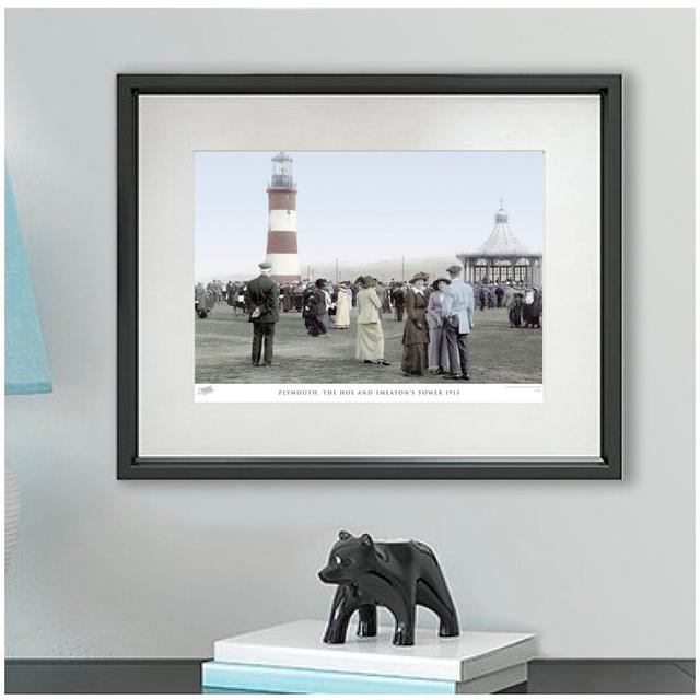 'Plymouth, the Hoe and Smeaton's Tower 1913' by Francis Frith - Picture Frame Photograph Print on Paper The Francis Frith Collection Size: 45cm H x 60 on Productcaster.