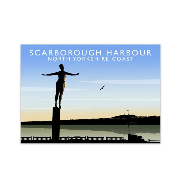 Scarborough North Yorkshire Coast by Richard O'Neill - Graphic Art Print on Paper 17 Stories Size: 21 cm H x 29.7 cm W x 3 cm D on Productcaster.