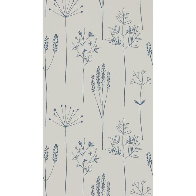 10.05m x 52cm Matte Wallpaper Roll SCION Colour: Denim on Productcaster.