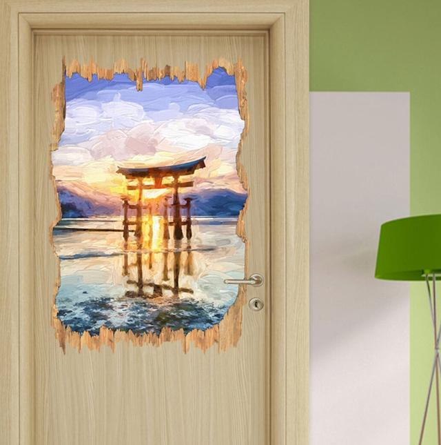 Wandtattoo Prächtiges traditionelles Torii in Miyajima East Urban Home on Productcaster.