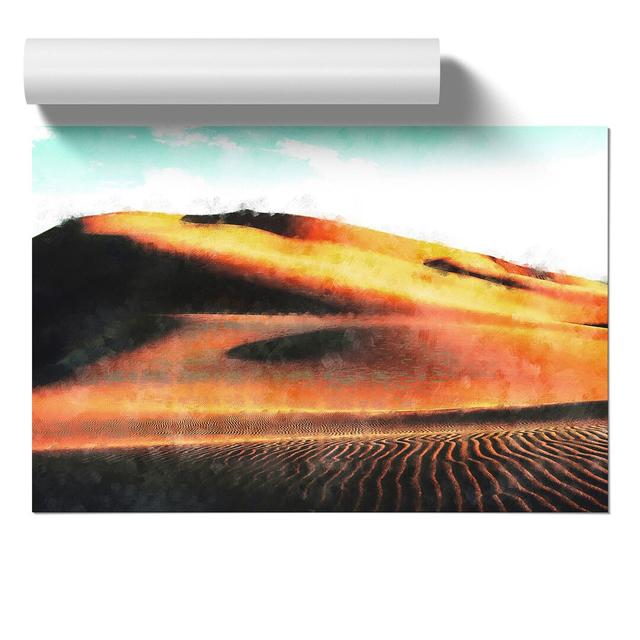 The Gobi Desert in Mongolia - Unframed Graphic Art East Urban Home Size: 30cm H x 42cm W x 0.1cm D on Productcaster.