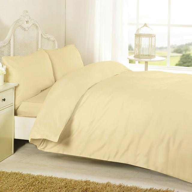 Brittneyann Duvet Cover Set Ebern Designs Size: Single Duvet Cover + 1 Standard Pillowcase, Colour: Latte on Productcaster.