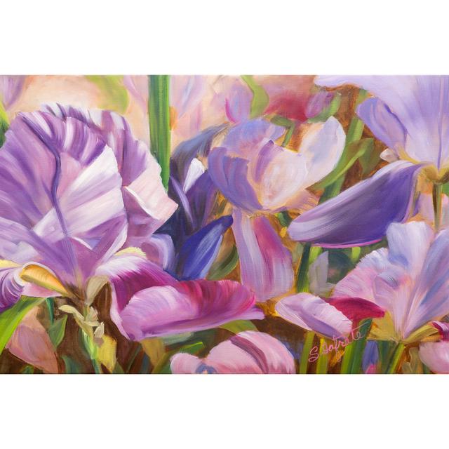 Iris Details II by Sandra Iafrate - Wrapped Canvas Painting Rosalind Wheeler Size: 30cm H x 46cm W x 3.8cm D on Productcaster.