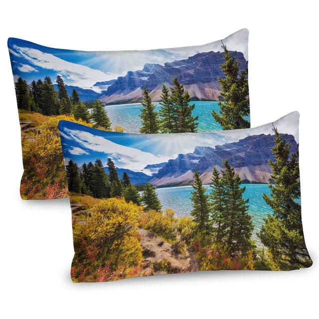 Canadian Glacial Lake Microfiber Sham (Set of 2) East Urban Home on Productcaster.