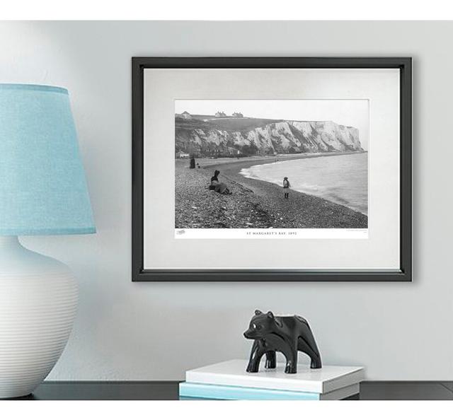 'St Margaret's Bay, 1892' by Francis Frith - Picture Frame Photograph Print on Paper The Francis Frith Collection Size: 45cm H x 60cm W x 2.3cm D on Productcaster.