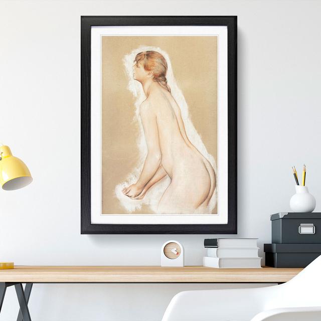 Splashing Figure by Pierre-Auguste Renoir - Picture Frame Painting East Urban Home Frame Option: Black, Size: 36cm H x 27cm W x 2cm D on Productcaster.