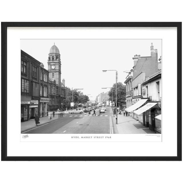 'Hyde, Market Street 1968' by Francis Frith - Picture Frame Photograph Print on Paper The Francis Frith Collection Size: 45cm H x 60cm W x 2.3cm D on Productcaster.