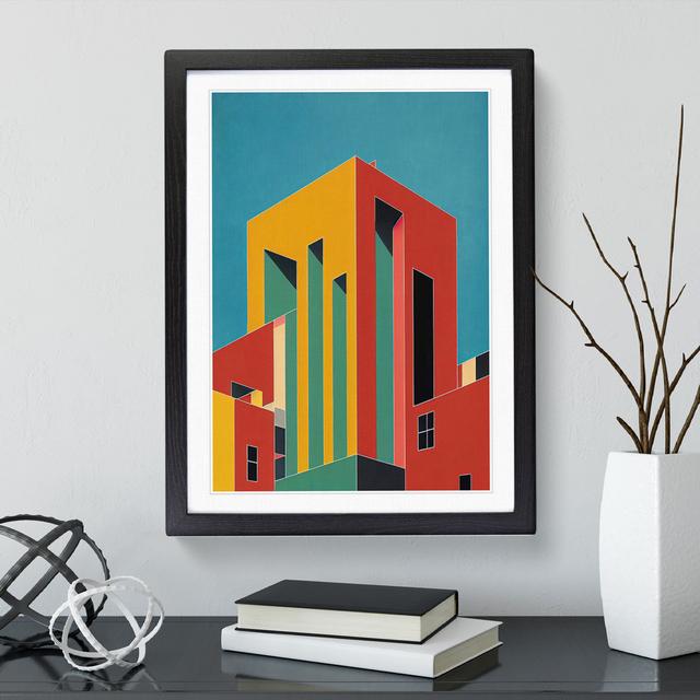 Bold Architecture No.3 - Print 17 Stories Format: Black Framed, Size: 66cm H x 48cm W x 2cm D, Matte Colour: White on Productcaster.