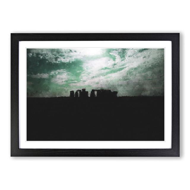 Stonehenge in Wiltshire - Picture Frame Painting East Urban Home Frame Option: Black Framed, Size: 27cm H x 36cm W x 2cm D on Productcaster.