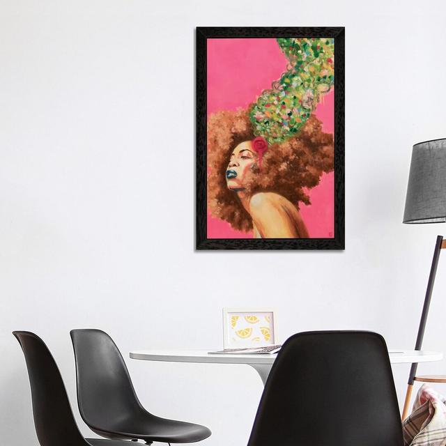 'Baduizm' by Alexander Grahovsky - Floater Frame Painting Print on Canvas Ebern Designs Size: 66.04cm H x 45.72cm W x 3.81cm D, Frame Option: Black Fr on Productcaster.