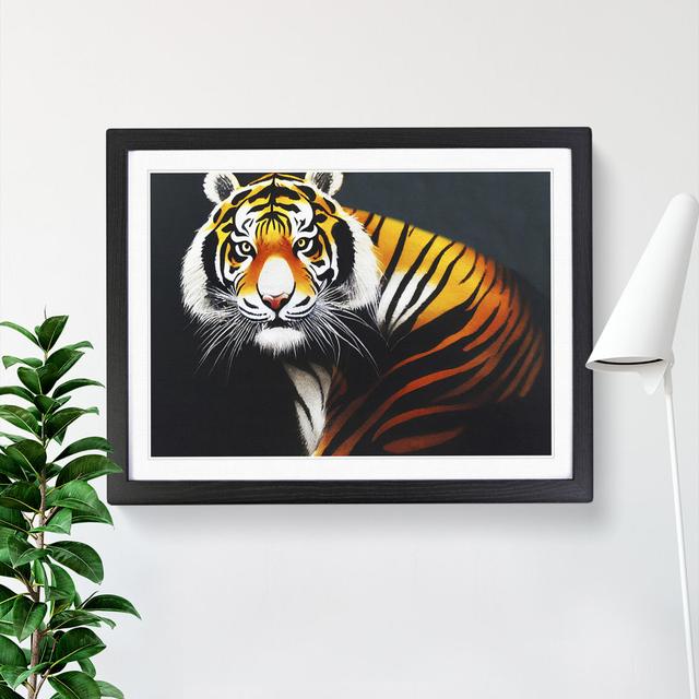 Beauty of the Tiger - Picture Frame Graphic Art 17 Stories Size: 46cm H x 64cm W x 2cm D, Frame Colour: Black Framed on Productcaster.