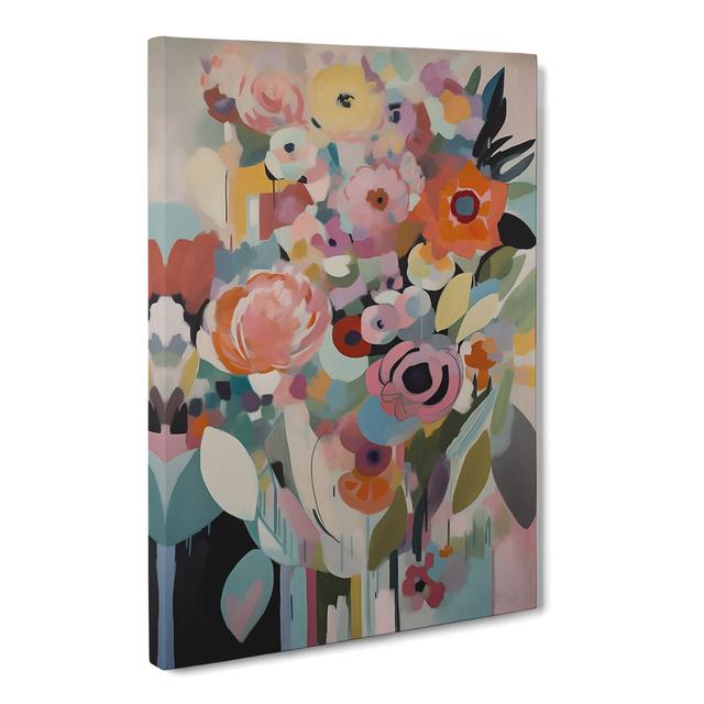 CAN-V0523-1662X Orphism Flowers Vol.10 - Wrapped Canvas Graphic Art Marlow Home Co. Size: 76cm H x 50cm W on Productcaster.