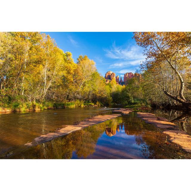 Landschaft in Sedona, Arizona von Twildlife - Leinwand Kunstdrucke Marlow Home Co. Größe: 60 cm H x 90 cm B x 1,8 cm T on Productcaster.