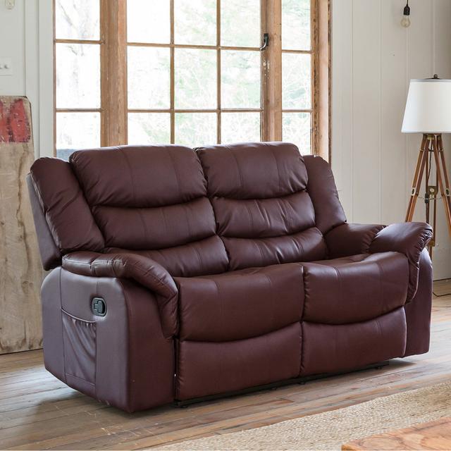 Sartor 2 Seater Reclining Sofa Brayden Studio Upholstery Colour: Burgundy on Productcaster.