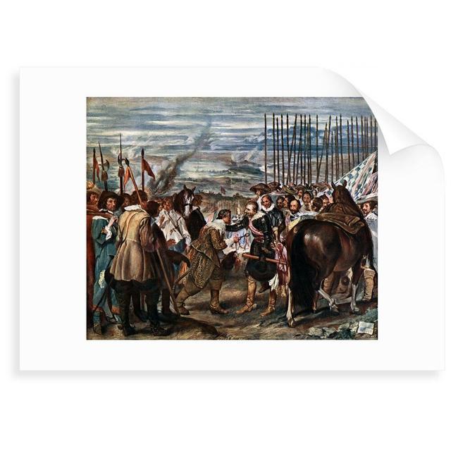 'The Surrender of Breda' Painting East Urban Home Size: 40 cm H x 50 cm W x 0.2 cm D, Format: Unframed Paper on Productcaster.