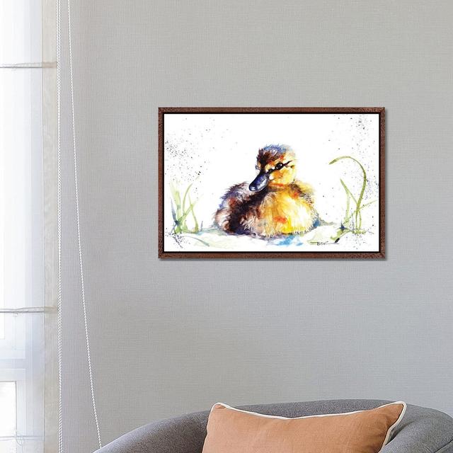 Little Duckling by BebesArts - Wrapped Canvas Gallery-Wrapped Canvas Giclée August Grove Format: Classic Wood Framed Canvas, Size: 45.72cm H x 66.04cm on Productcaster.