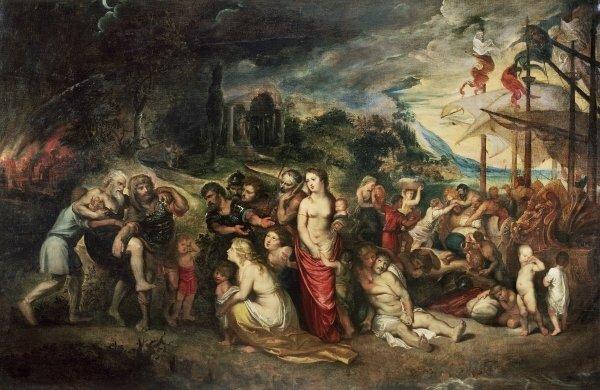 Aeneas Prepares to Lead The Trojans into Exile, c.1602 by Peter Paul Rubens Art Print East Urban Home Format: Unframed Paper, Size: 36cm H x 55cm W x on Productcaster.