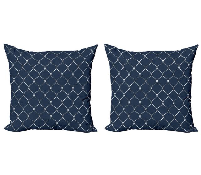 Pillow Cushion Cover Pack of 2, Lattice Pattern (Set of 2) East Urban Home on Productcaster.