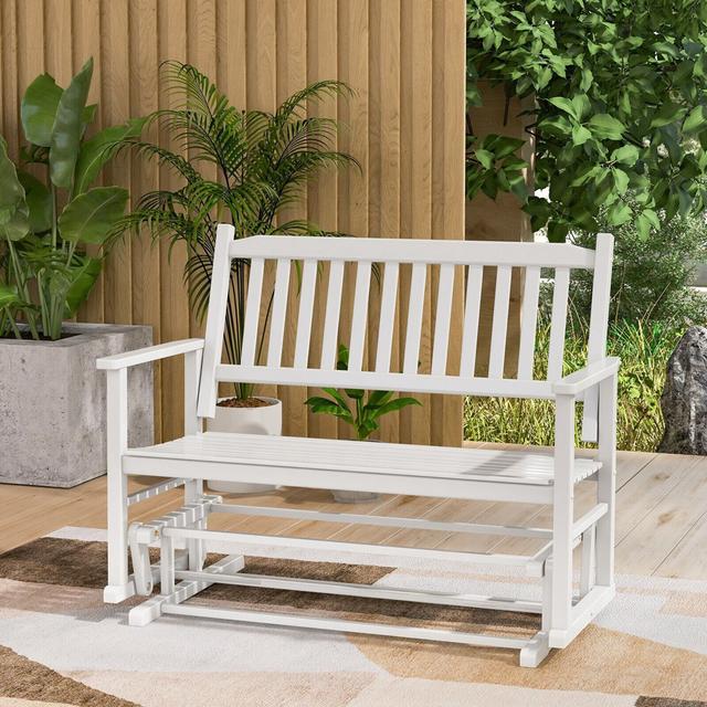 Duarte Wooden Garden Bench Lark Manor on Productcaster.