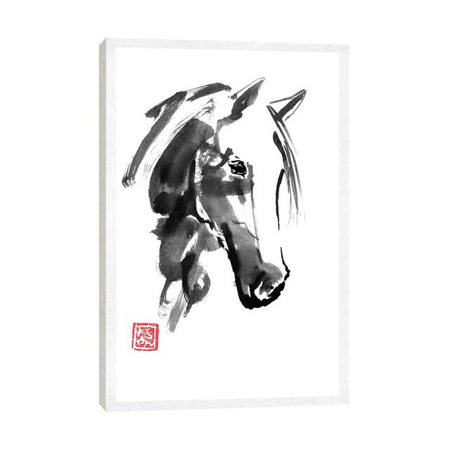 Little Horse by Péchane - Print on Canvas Bloomsbury Market Format: White Framed, Size: 101.6cm H x 66.04cm W x 3.81cm D on Productcaster.