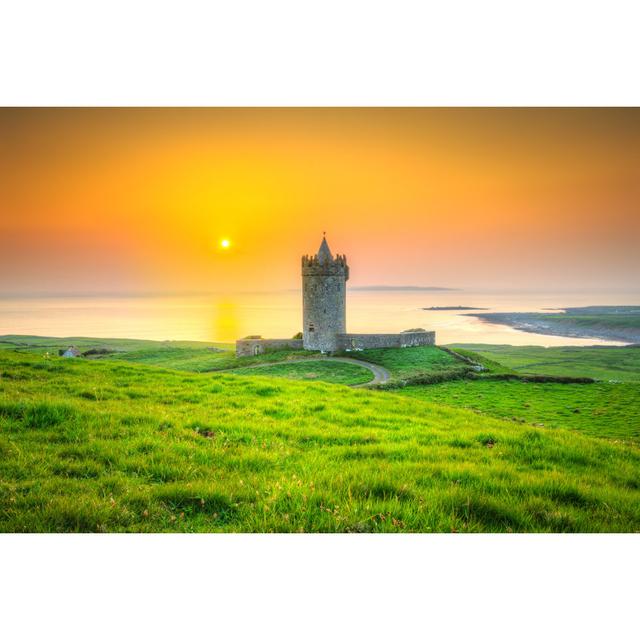 Conwell Beautiful Irish Castle - Wrapped Canvas Photograph Latitude Run Size: 30cm H x 46cm W x 3.8cm D on Productcaster.