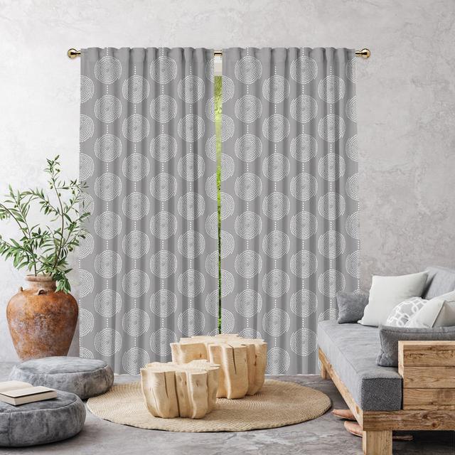 Vorhang-Set mit Schlaufen, verdunkelnd (Set of 2) Lilijan Home & Curtain Vorhanggröße: 140 cm x 245 cm, Vorhang-Farbe: Grau on Productcaster.