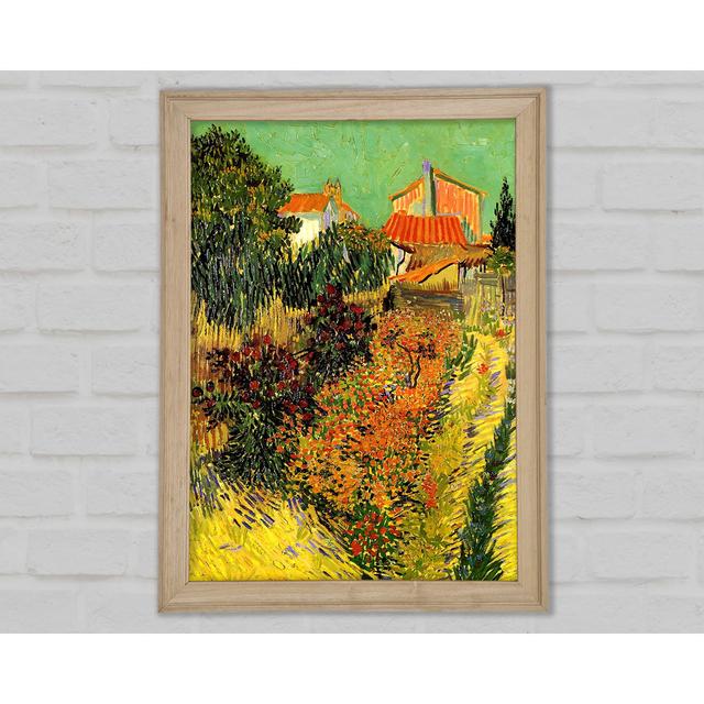 Garten hinter einem Haus von Van Gogh - Einzelne Bilderrahmen Kunstdrucke Bright Star Größe: 118,9 cm H x 84,1 cm B x 1,5 cm T on Productcaster.