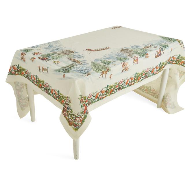 Aldas Solid Colour Christmas Tablecloth The Seasonal Aisle Size: 160cm W x 230cm L on Productcaster.