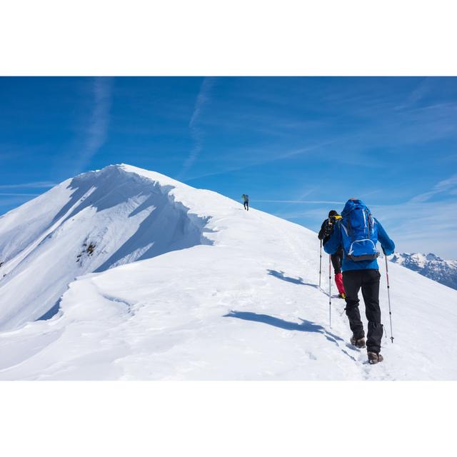 Hiking In The Mountains by Deimagine - No Frame Art Prints on Canvas Alpen Home Size: 81cm H x 122cm W on Productcaster.