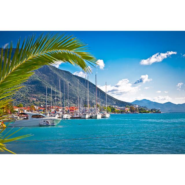 Nydri Harbour At Lefkada - Wrapped Canvas Print Alpen Home Size: 61cm H x 91cm W x 3.8cm D on Productcaster.