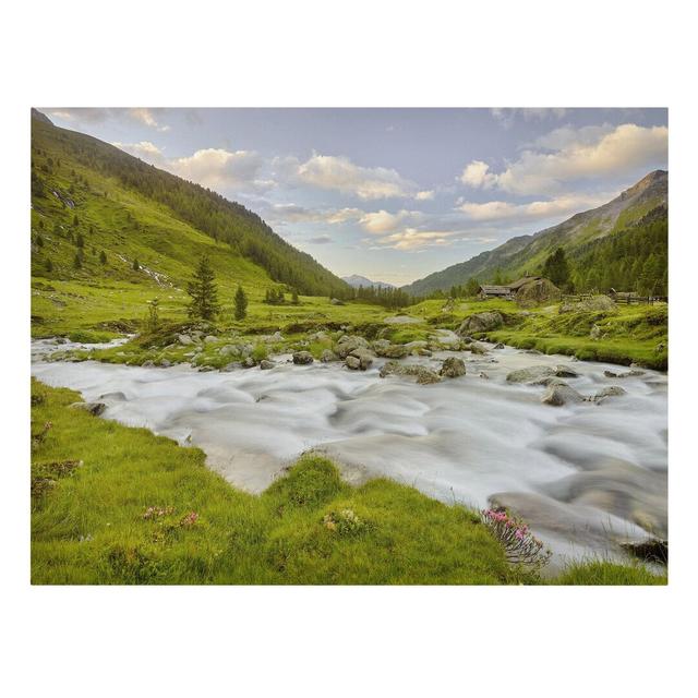 Alpine Meadow, Tyrol - Wrapped Canvas Photographic Print East Urban Home Size: 160cm L x 120cm W on Productcaster.