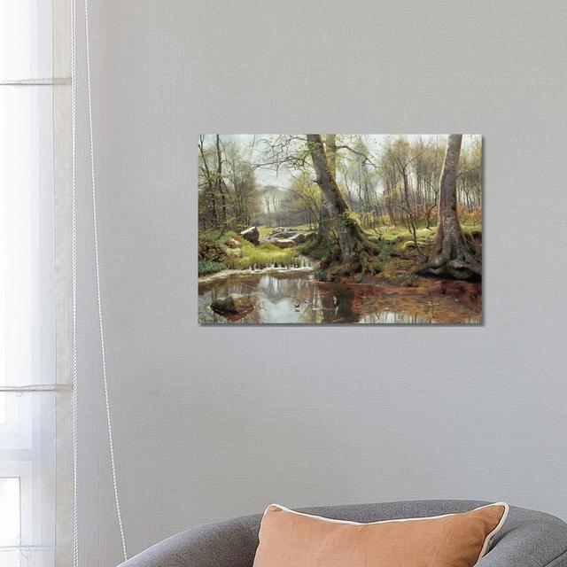 A Woodland Spring by Peder Monsted - Wrapped Canvas Photograph Alpen Home Size: 45.72cm H x 66.04cm W x 1.91cm D on Productcaster.