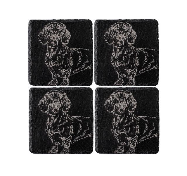 Square 4 Piece Coaster Set (Set of 4) on Productcaster.