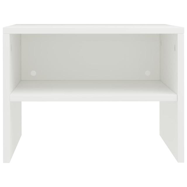 Alded Drawer Bedside Table 17 Stories Colour: White on Productcaster.