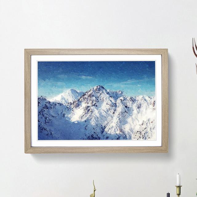 The Alps in Austria - Picture Frame Painting Print East Urban Home Frame Option: Oak Framed, Size: 48cm H x 65cm W x 2cm D on Productcaster.