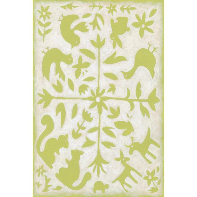 Spring Otomi II - Wrapped Canvas Art Prints Rosalind Wheeler Size: 30cm H x 20cm W x 3.8cm D on Productcaster.