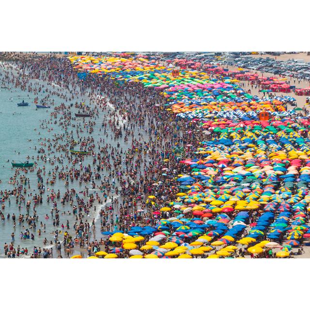 Crowded Beach Highland Dunes Size: 20cm H x 30cm W x 3.8cm D on Productcaster.