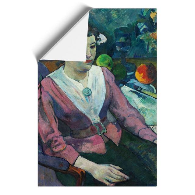 Portrait of a Woman by Paul Gauguin - Unframed Painting East Urban Home Size: 59cm H x 42cm W x 0.1cm D on Productcaster.