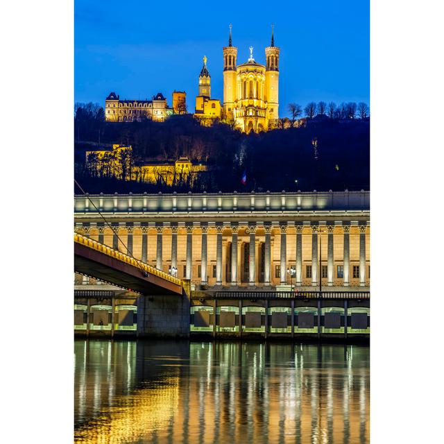 Saone River by Vwalakte - Wrapped Canvas Print 17 Stories Size: 46cm H x 30cm W on Productcaster.